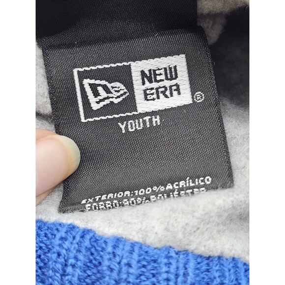 New York Giants Beanie Knit Youth Team Apparel Official NFL Removable Pom Pom - Picture 4 of 7